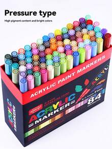 36 Colors - 168 Colors Acrylic Markers, Waterproof And Sun-Resistant Multifunctional Painting Pens, Non-Transparent And Stackable Art Special Painting Markers, Student-Use Art Supplies DIY Color Painting Pens, Ceramic Mug Coloring, Must-Have Gifts For The School Season