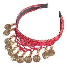 1 Pc Girls Hair Hoop Hair Bands Head Chain Headpiece Headband Belly Dance Costumes For Women Headwear Dance Head Inserted Dance Hair Comb Stage Performance Accessories Head Hoop Crown