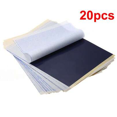 PREMIUM Tattoo Stencil Transfer Carbon Copy Tracing Paper A4 UK QTY 20