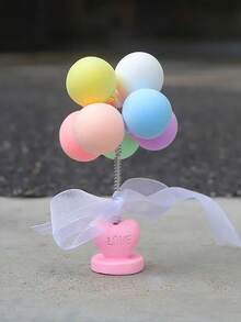 1 件汽车装饰点头气球汽车仪表盘装饰弹簧摇头玩具摇头娃娃粉色汽车配件适合女性女孩礼物 - 均碼 - 查看 6