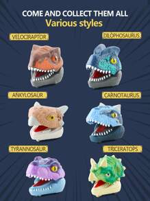 Voiture jouet dinosaure pour garçons et filles, porte-clés, pendentif de sac d'école, pendentif d'arbre de Noël, figurines de dinosaures Jurassiques cartoons tels que le Tyrannosaure Rex, le Tricératops, le Vélociraptor, l'Ankylosaure, le Spinosaure, le Carnotaure. Pendentifs de jouets, porte-clés. Idéal pour des cadeaux de fête intéressants et raffinés pour les enfants.