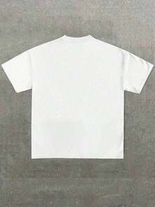 Plus Size Men's,Hennythings Possible Shirt ,(1 Pcs )100% Cotton Casual Printed T-Shirt,Crew Neck Short Sleeve,220g  Cotton T-Shirt,For ,Gift,Summer,Unisexa Birthday Present Summer Retro Design Pure Cotton T-Shirt - 白色 - 查看 2
