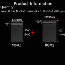 100 piezas Bolsas de plástico resellables de 4 a 30 cm, Combo de 200 piezas/300 piezas, Doble grosor de 0.062mm/2.44mil, Bolsas transparentes para joyería/regalos/aniversarios, Bolsas multifuncionales para accesorios, bolsas de almacenamiento para ropa, bolsas de vacío de plástico, bolsas transparentes autoadhesivas para envíos, viajes, almacenamiento, embalaje, regalos, cumpleaños, aniversarios, bodas