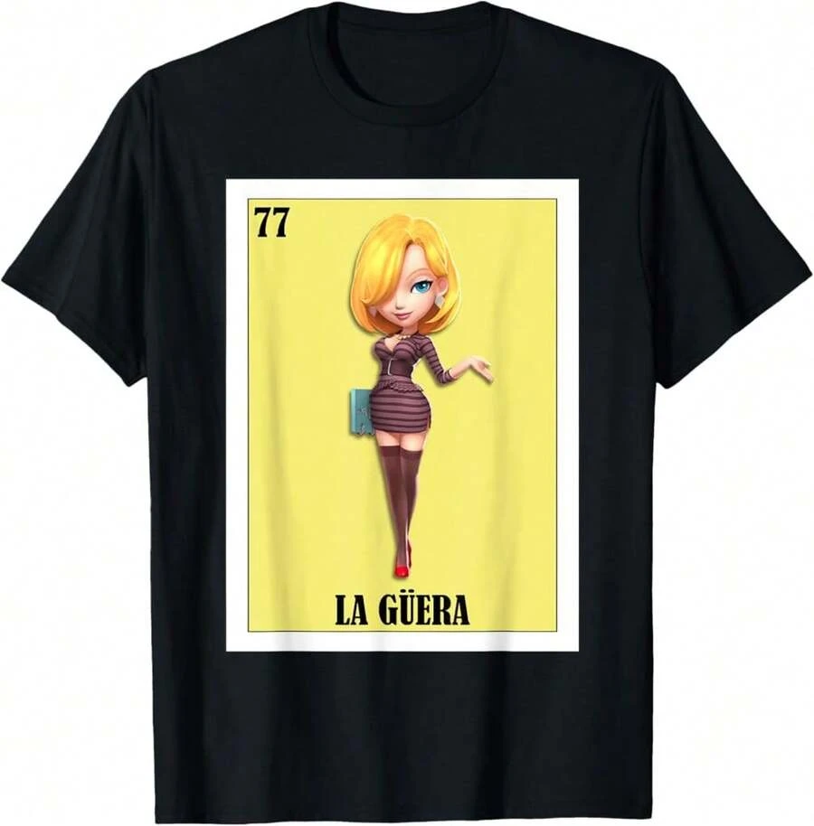 Funny Mexican Design For Blonde Girls - La Guera T-Shirt>DI Mother's Day Gifts - Black - View 1