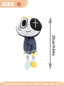 25cm/9.84in Star Time Astro Starry Night Astro Plush Cross Eye Clown Stuffed Animals Plushies Decorate Creative Gifts For Kids Birthday Party Home Girls Room Decor Game Enthusiast Collector