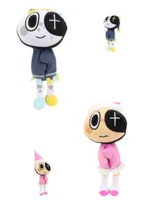 25cm/9.84in Star Time Astro Starry Night Astro Plush Cross Eye Clown Stuffed Animals Plushies Decorate Creative Gifts For Kids Birthday Party Home Girls Room Decor Game Enthusiast Collector