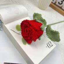 1pc Hand-Crocheted Yarn Flower, Luo Shen Flower Bouquet, Valentine's Day, Best Friends, Everlasting Flower, Wedding Gift