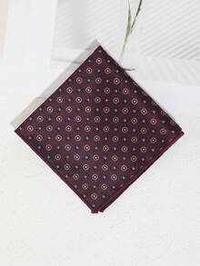 1 件男士休闲优雅花卉图案波西米亚风格手帕口袋巾，适合商务、宴会、派对、送礼