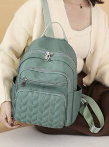 Mochila feminina casual de 5 cores, mochila de armazenamento Ravel com padrão de diamante, mochila de nylon multifuncional, mochila leve, portátil, compartimento para laptop, grande capacidade, adequada para estudantes universitárias, universidades, escolas de ensino fundamental, escolas de ensino médio, atividades ao ar livre, viagens, passeios, escolas de ensino fundamental, escritório diário para novatos, presentes para o Dia dos Namorados