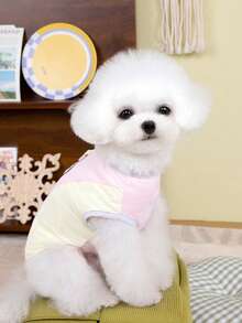 1pc Pet Mesh Breathable Reversible Vest/Harness - Multicolor - View 1