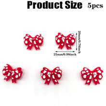 5 Stücke Silikon Perlen, klassische schwarz-weiße schleifen-förmige lose Abstandshalter Perlen, geeignet für selbstgemachten DIY Schmuck, Armbänder, Halsketten, Schlüsselanhänger/Stift Perlen, Handyanhänger, Taschenanhänger, Geburtstagsgeschenke und Geschenke für Frauen