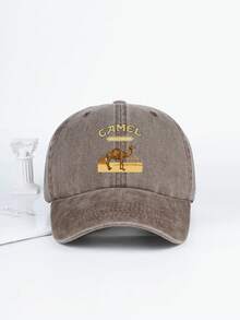 MLFO Mũ lưỡi trai in họa tiết lạc đà, kiểu dáng cổ điển tối giản, mềm mại, thoáng khí, có thể gấp gọn, phù hợp cho công việc và sinh hoạt hàng ngày, kích thước có thể điều chỉnh. - 67 cây cọ - Xem 5