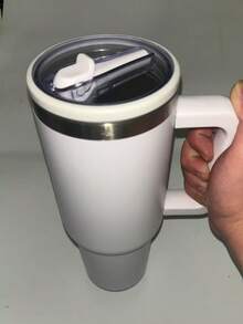 1200ml Thermal Cup With Open And Close Spout Immediate Shipping New Model - White - View 2