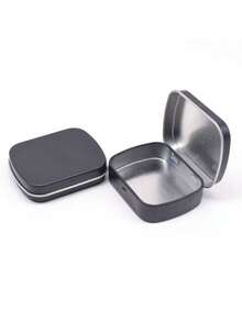 1pc Empty Tinplate Storage Case, Vintage Hinge Mini Box, Small Candy Case, Portable Packaging Tin Box, Outdoor Travel Supplies, Home Organization And Storage Supplies - Multicolor - View 31