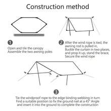 9sqm Outdoor Large Tent, Oversized Sun Shelter, Camping Canopy, Multi-Person, Weather-Resistant, Not Suitable For Windy Conditions - Multicolor - View 7