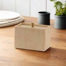 1pc Bathroom Storage Box With Lid, Can Store Cotton Swabs, Dental Floss, Cotton Balls, Toothpick Holder, Also Can Be Used As Bathroom Or Vanity Organizer To Store Bath Bombs, Makeup Sponges, Etc. - Multicolor - View 7