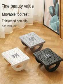 1 pezzo Poggiapiedi con funzione massaggiante, altezza regolabile, design a dondolo, ergonomico per uso alla scrivania d'ufficio per alleviare stress e affaticamento, arredamento domestico confortevole e salutare, adatto per ufficio, studio, soggiorno, ottimo regalo per dirigenti, amici e familiari per Natale, Ringraziamento, San Valentino