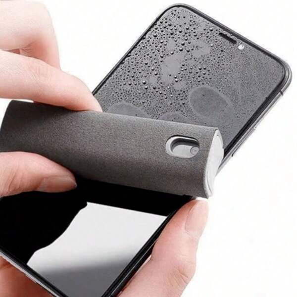1 st. 2-in-1 schermreiniger spuitfles, set mobiele telefoon computer doekjes, reinigingsdoekjes voor brillen