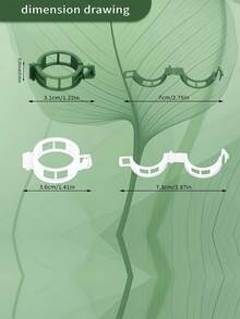 100个花园番茄夹 - 植物支撑，促进更健康、直立的生长