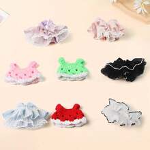 一件可爱小宠物连衣裙迷你针织雪貂衣服手工仓鼠公主裙透气宠物服装 - 彩色 - 查看 11