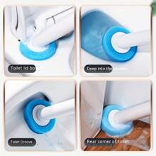 1 Set Disposable Toilet Brush Accessories, Strong Stain Removal + Long-Lasting Fragrance, Disposable Toilet Brush Head, Bathroom Supplies