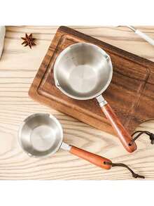 Juego de olla de acero inoxidable para derretir cera de 500ml con olla, cuchara, mecha de cera, pegatina de mecha, soporte, ideal para hacer velas y jabones artesanales, olla para derretir cera para hacer velas