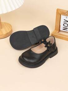Zapatos de princesa cómodos con decoración de flor linda y elegante para niños, para primavera/otoño