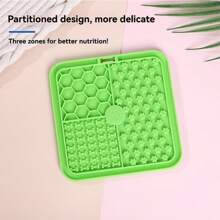 Tapis à lécher pour animaux de compagnie chat/chien avec ventouse super puissante, anti-dérapant, lavable, en silicone anti-déformation et anti-morsure
