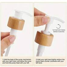 1/2 Pieces Clear Soap Dispenser, Bathroom Hand Soap And Lotion Dispenser Set With Bamboo Pump, 16 Ounces Plastic Hand Soap And Dish Soap Dispenser Set For Kitchen, Refillable Liquid Soap Bottle, Countertop Lotion Bottle, Bathroom Hand Soap Dispenser, (For Shampoo, Shower Gel, Conditioner), Bathroom Accessories Back To School
