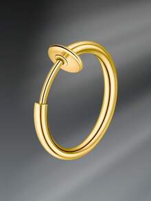 CIZME Fake Nose Rings Stainless Steel Gold Faux Septum Rings Dangle U Shaped Fake Nose Piercing Jewelry Non Piercing Septum Rings For Women Men Fake Lip Rings Ears Clip On Cartilage Earring - Fake Nose Ring - View 11