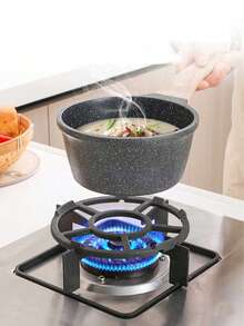 1pc-Cast Iron Gas Stove Bracket, Gas Stove Stove Top, Gas Stove Stand, Pot Support Stand, Stove Stand, Small Pot, Milk Pot, Clay Pot, Anti-Slip Stand,50 Piece Gas Stove Burner Cover, Disposable Aluminum Stove Burner Liner, 8.5-Inch Square Heat-Resistant Gas Stove Protector, Thick Stove Cover, Suitable For Gas Burners, Kitchen Tools, Kitchen Supplies, And Household Kitchen Items - Black - View 11