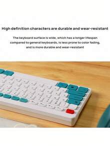 Acer Teclado con cable OAK920 - Teclado de oficina ultra silencioso con diseño ergonómico | Teclas resistentes al desgaste grabadas con láser | 19 accesos directos multimedia | Conexión USB Plug & Play anti-interferencias | Perfecto para programación, escritura y entrada de datos - Azul marino profundo - Ver 4
