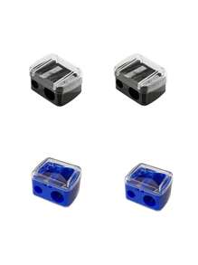 8/4/2pcs Makeup Pencil Sharpener, Lip Liner Pencil Sharpener, Eyebrow Pencil, Eyeliner Pencil Makeup Tool Sharpener, Eyeliner Pencil Sharpener, Double Hole Design, Excellent Material,Big & Small Hole Design, Easy To Use,Portable, Wide Application, Suitable For Beauty Salons, Nail Salons
