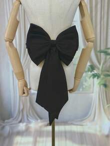 1pc Satin Fabric Bow Decor Back Accessory Waist Decoration,For Romantic Wedding Dress Valentine's Day Accessories - Multicolor - View 22
