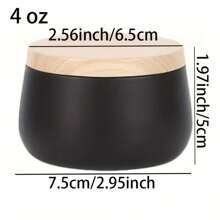 8 Peças Potes de Vela com Formato de Barriga Grande, Revestimento Preto e Estampa de Madeira de 4 Oz, Potes de Armazenamento DIY para Adultos, Potes de Vela Artesanais DIY, Lembrancinhas de Festa, Decorações de Quarto, Decoração Doméstica, Melhor Escolha para Iniciantes e Hobby, Perfeito para Presentes de Natal, Halloween, Páscoa, Ação de Graças e Dia dos Namorados.
