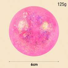 6厘米麦芽胶减压球，柔软挤压感官玩具，抗压力珍珠彩虹色慢回弹挤压球 - 彩色 - 查看 4