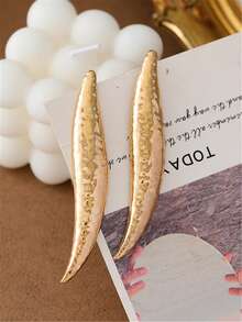 1pair Asymmetrical Personalized Earrings, European And American Style - Irregular Earrings - View 14