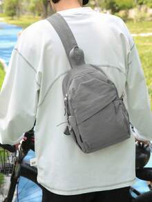 Myco Bolso bandolera pequeño de estilo casual y de negocios, ligero, con gráfico de letras casuales, perfecto para la vida diaria de adolescentes, mujeres, estudiantes universitarios, principiantes y trabajadores de oficina. Ideal para la oficina, la universidad, el trabajo, los desplazamientos, al aire libre, los viajes, las salidas y la mochila para el primer día de clases.