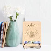 3styles Wedding Blessing Gifts, German Wooden Money Holder Cash Gift Packaging, Wedding Decoration Ornaments Newlyweds Wedding Souvenirs, Home Decoration Room Desktop Ornaments, Love Decorations