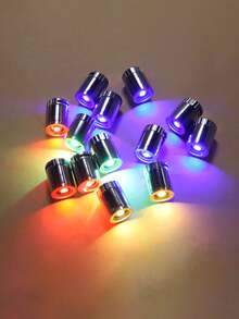 100pcs LED Electronic Lights, Handmade Creative Parts, Plastic Small Color Lights, DIY Flashing Light Bulbs, Luminous Decoration, Mini Battery Powered LED Party Lights, Used For Paper Lanterns, Floral Decoration, Indoor And Outdoor Terraces, Wreaths, Gardens, Weddings, Parties, Multi-Color 50pcs24pcs/12pcs/6pcs/1pc(Seven Color Slow Flashing)