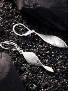 1 对复古几何风格耳环，时尚百搭长款吊坠耳环，适合女士 - 彩色 - 查看 4