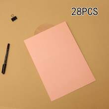 28pcs A4 Double-Sided Pearl Cardboard, 250g Super Thick, Multicolor Sparkly Paper, A4 Size: 21cm X 29.7cm / 8.27" X 11.69", Suitable For DIY Origami, Birthday Party Decor, Holiday Card Making, Christmas Decorations,School Supplies,Back To School - Multicolor - View 14