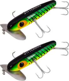 Arbogast Jitterbug Topwater Bass Fishing Lure - Excellent For Night Fishing - Fire Tiger - View 1