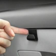 2/4 件流线型汽车储物挂钩 - 紧凑型壁挂式手套箱和内饰配件收纳盒，耐用塑料