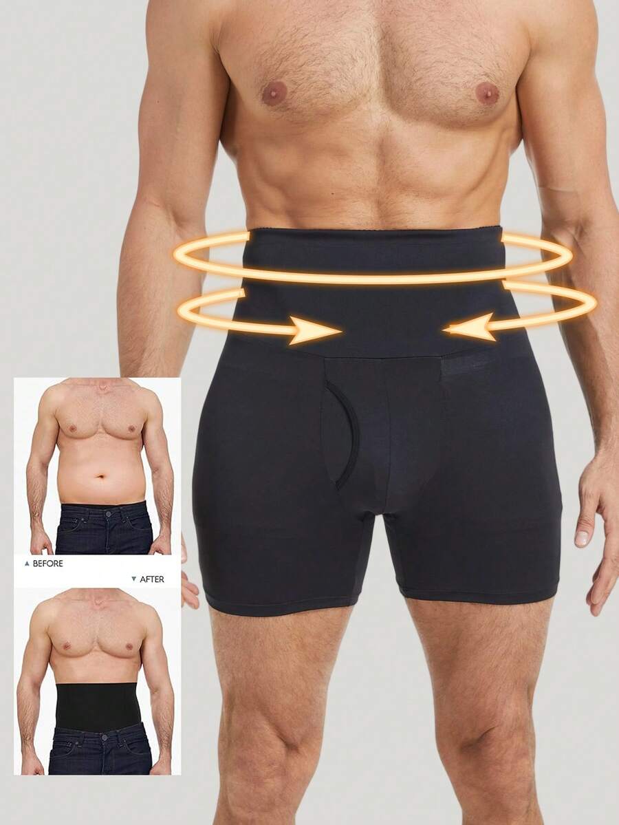 1pc Men's Shapewear Slimming Underwear, 3D Contoured Seamless Briefs, Suitable For Office And Party