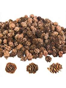 20/50 Piezas Conos de piña decorativos falsos y convenientes de estilo DIY para decoración de Navidad, otoño, invierno y hogar. Decoración realista de piñas artificiales para coronas navideñas, regalos y decoración de dormitorio.