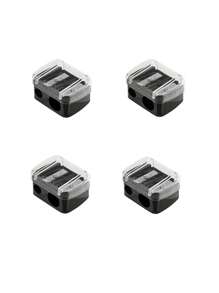 8/4/2pcs Makeup Pencil Sharpener, Lip Liner Pencil Sharpener, Eyebrow Pencil, Eyeliner Pencil Makeup Tool Sharpener, Eyeliner Pencil Sharpener, Double Hole Design, Excellent Material,Big & Small Hole Design, Easy To Use,Portable, Wide Application, Suitable For Beauty Salons, Nail Salons