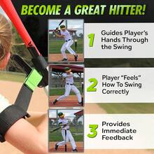 Ayuda de entrenamiento de swing de béisbol/sófbol SWINGRAIL - Equipo para batear y golpear - Blanco - Ver 2