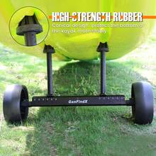 GanFindX Upgraded Quick-Detachable Sit-On-Top Kayak Cart Dolly With Flat-Free Wheels, Width &Amp; Height-Adjustable Kayak Wheels Cart, Suitable For Various Kayaks And Canoes With Plug Holes - màu đen - Xem 5