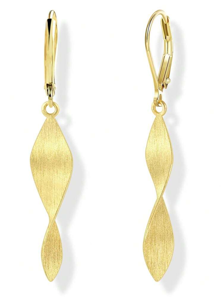 1 对复古几何风格耳环，时尚百搭长款吊坠耳环，适合女士 - 彩色 - 查看 9